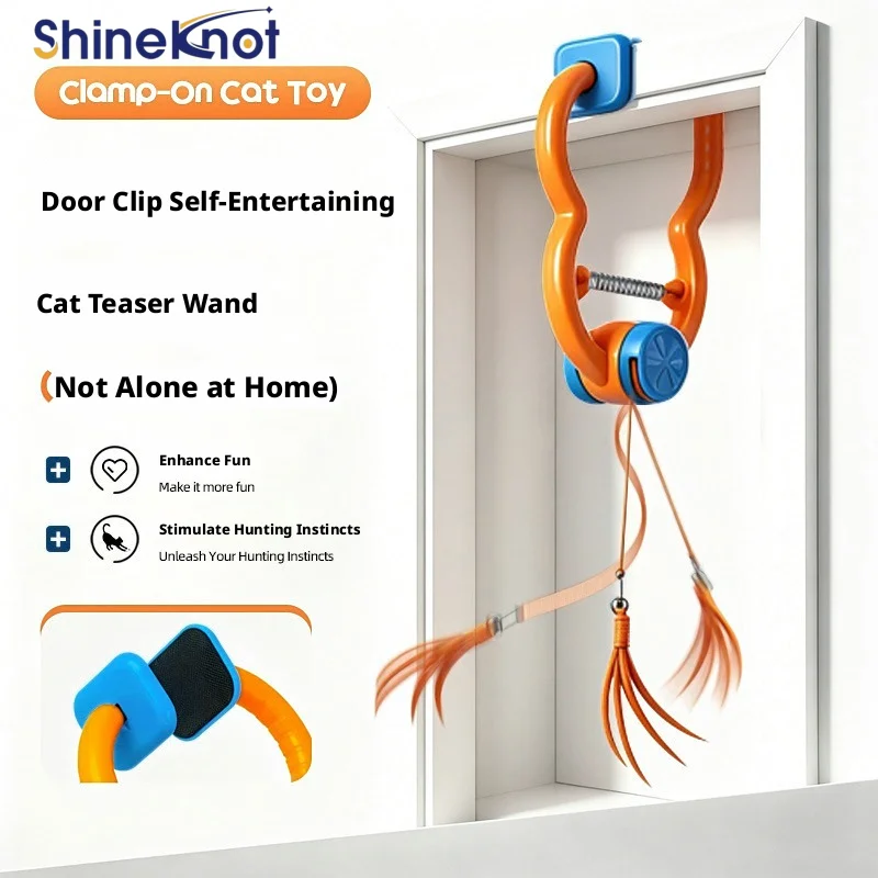 SHINEKNOT Pet Bounce Interactive Door Clip Cat Toy Automatic Teasing Elastic Rope Self Hi Teasing Stick Supplies
SHINEKNOT Pet Bounce Interactive Door Clip Cat Toy Automatic Teasing Elastic Rope Self Hi Teasing Stick Supplies