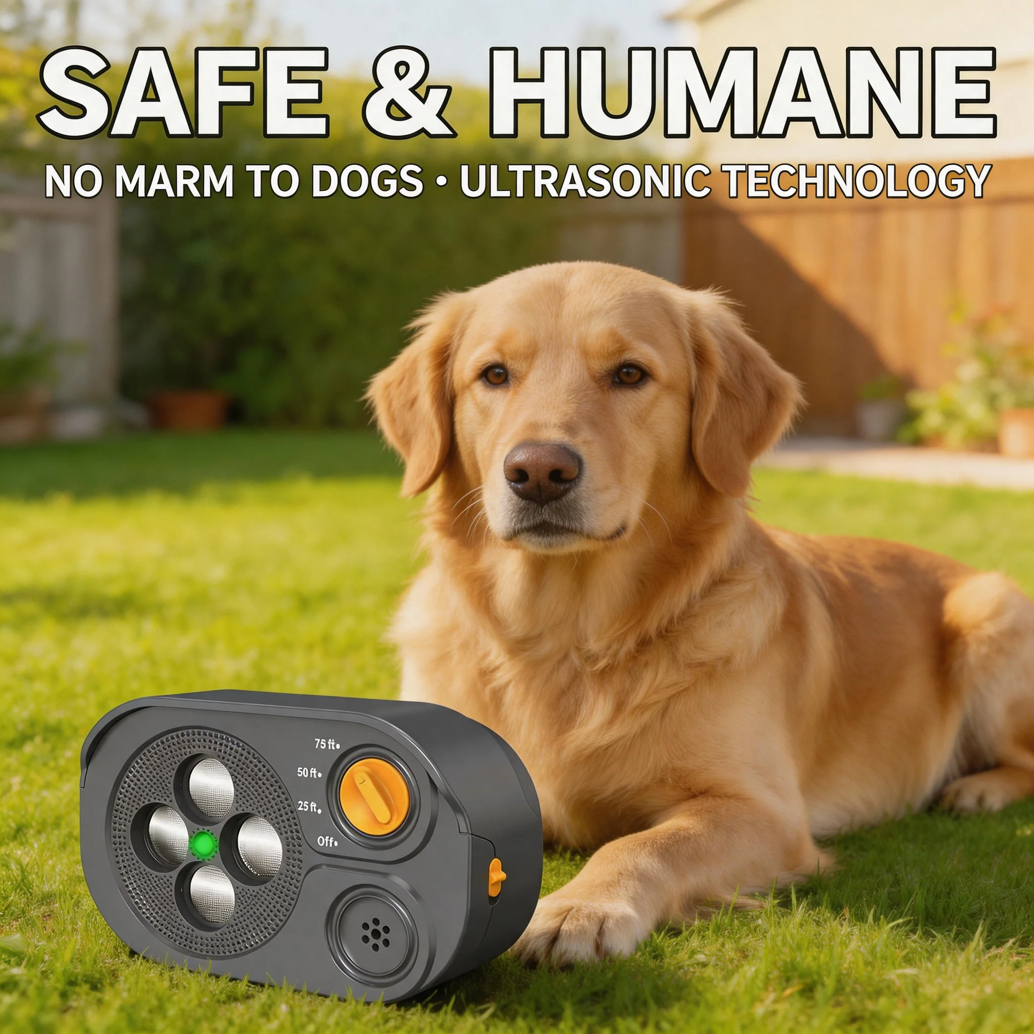 Stop Neighbors Dogs Barking 2026 New Anti Barking Device Bark Box Rechargeable IP65 Waterproof 75ft Dog Deterrent
Stop Neighbors Dogs Barking 2026 New Anti Barking Device Bark Box Rechargeable IP65 Waterproof 75ft Dog Deterrent