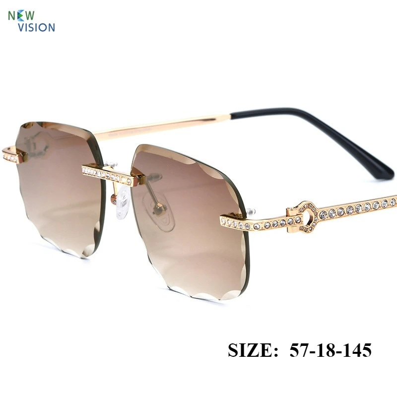 New High-end Diamond Trimmed Women Sunglasses Luxurious Square Frameless Outdoor Sports Fashion Wear Sun Protection Sun Glasses
New High-end Diamond Trimmed Women Sunglasses Luxurious Square Frameless Outdoor Sports Fashion Wear Sun Protection Sun Glasses