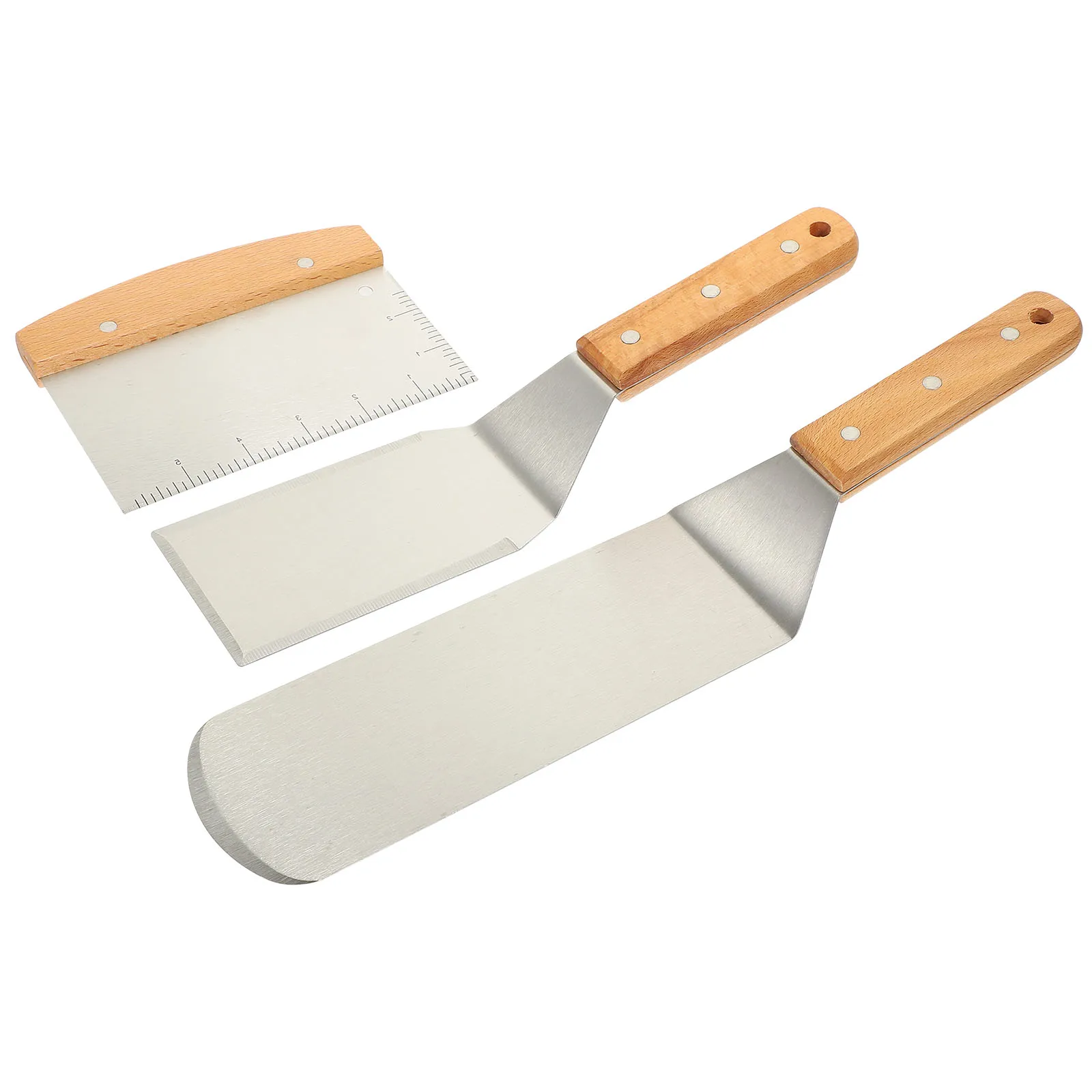 Stainless Steel BBQ Spatula Set Nonstick Steak Turner Shovel Kitchen Gadget Cooking Utensil Durable Long Handle Wooden Grip
Stainless Steel BBQ Spatula Set Nonstick Steak Turner Shovel Kitchen Gadget Cooking Utensil Durable Long Handle Wooden Grip