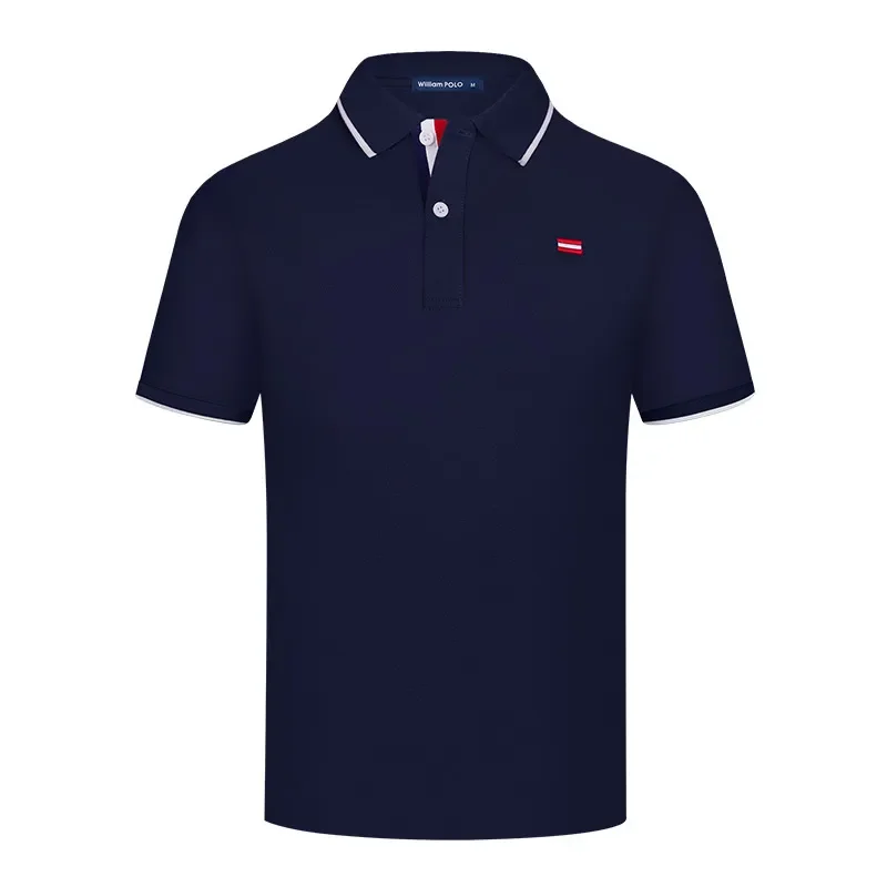Short-sleeved men's lapel polo shirt summer new comfortable breathable business fashion casual half sleeve
Short-sleeved men's lapel polo shirt summer new comfortable breathable business fashion casual half sleeve