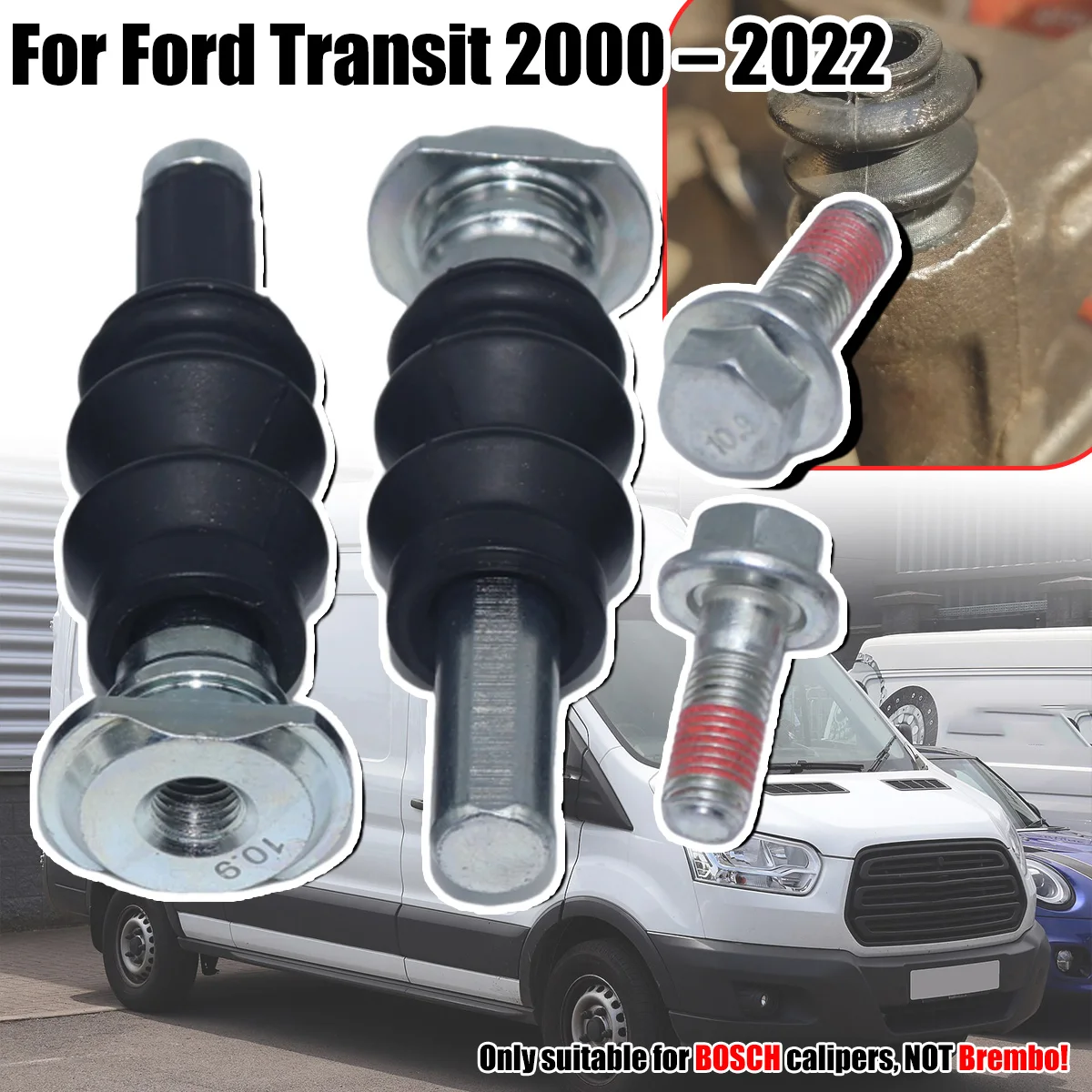 Rear Brake Caliper Slider Guide Pins Bolt Kit For Ford Transit 2000 – 2022 Left Right Disc Housing Bellows Sleeve Bushing Seal
Rear Brake Caliper Slider Guide Pins Bolt Kit For Ford Transit 2000 – 2022 Left Right Disc Housing Bellows Sleeve Bushing Seal