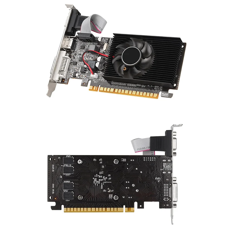 Практичная видеокарта GT210 1G DDR3, 64 бит, 589 МГц, 500 МГц, DVI + VGA +, совместимая с видеокартой, запасные части
Практичная видеокарта GT210 1G DDR3, 64 бит, 589 МГц, 500 МГц, DVI + VGA +, совместимая с видеокартой, запасные части