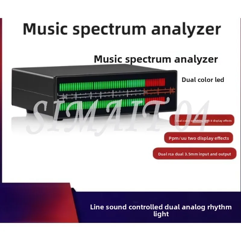 VU56 PRO Dual Channel LED Sound Level Meter MIC+LINE Music Spectrum Visualizer Display Stereo Audio Splitter 3.5mm/RCA Adapter
VU56 PRO Dual Channel LED Sound Level Meter MIC+LINE Music Spectrum Visualizer Display Stereo Audio Splitter 3.5mm/RCA Adapter