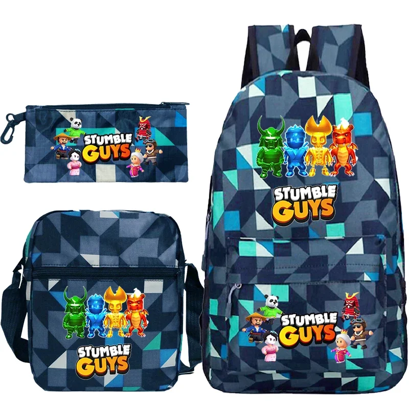 Stumble Guys School Bags 3pcs Set Children's Backpacks Girls Boys Rucksack Pencil Bag Stumble Guys Shoulder Bag
Stumble Guys School Bags 3pcs Set Children's Backpacks Girls Boys Rucksack Pencil Bag Stumble Guys Shoulder Bag