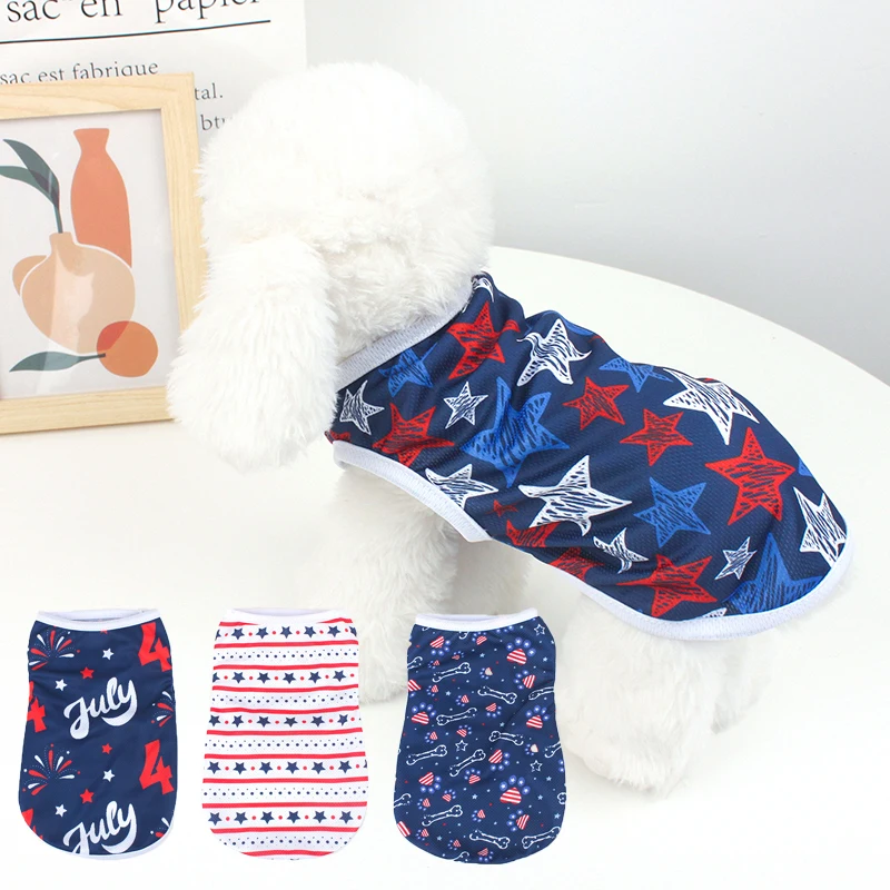 Pet clothing with American flag elements dog vest dog cat star pattern clothing Independence Day dog celebration puppy clothing
Pet clothing with American flag elements dog vest dog cat star pattern clothing Independence Day dog celebration puppy clothing