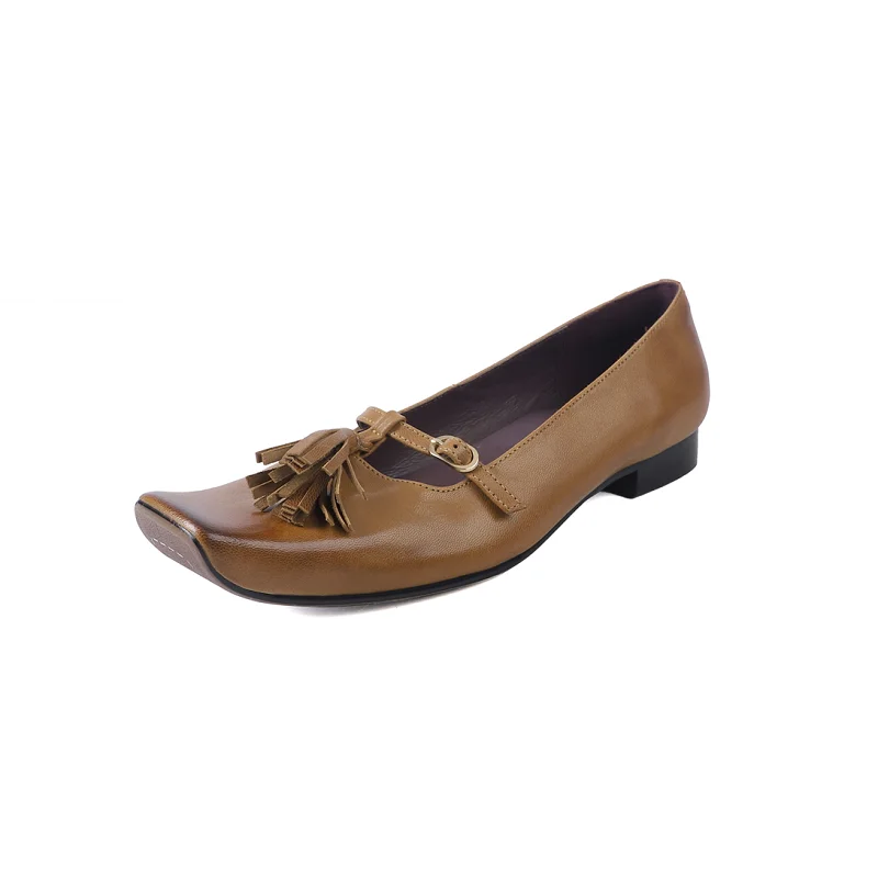 Women Shoes Vintage Flats Handmade Shoes Square Toe Sheepskin Tassels Flats Low Heel Woman New Spring Autumn Retro Simple Shoes
Women Shoes Vintage Flats Handmade Shoes Square Toe Sheepskin Tassels Flats Low Heel Woman New Spring Autumn Retro Simple Shoes