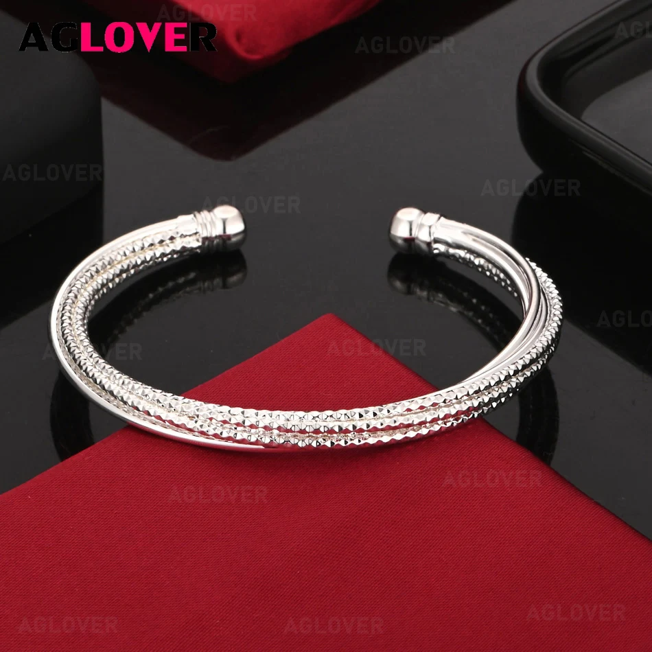 AGLOVER 925 Sterling Silver Zircon Double Bead Open Bracelet Women Cute Noble Anniversary Gift Jewelry
AGLOVER 925 Sterling Silver Zircon Double Bead Open Bracelet Women Cute Noble Anniversary Gift Jewelry
