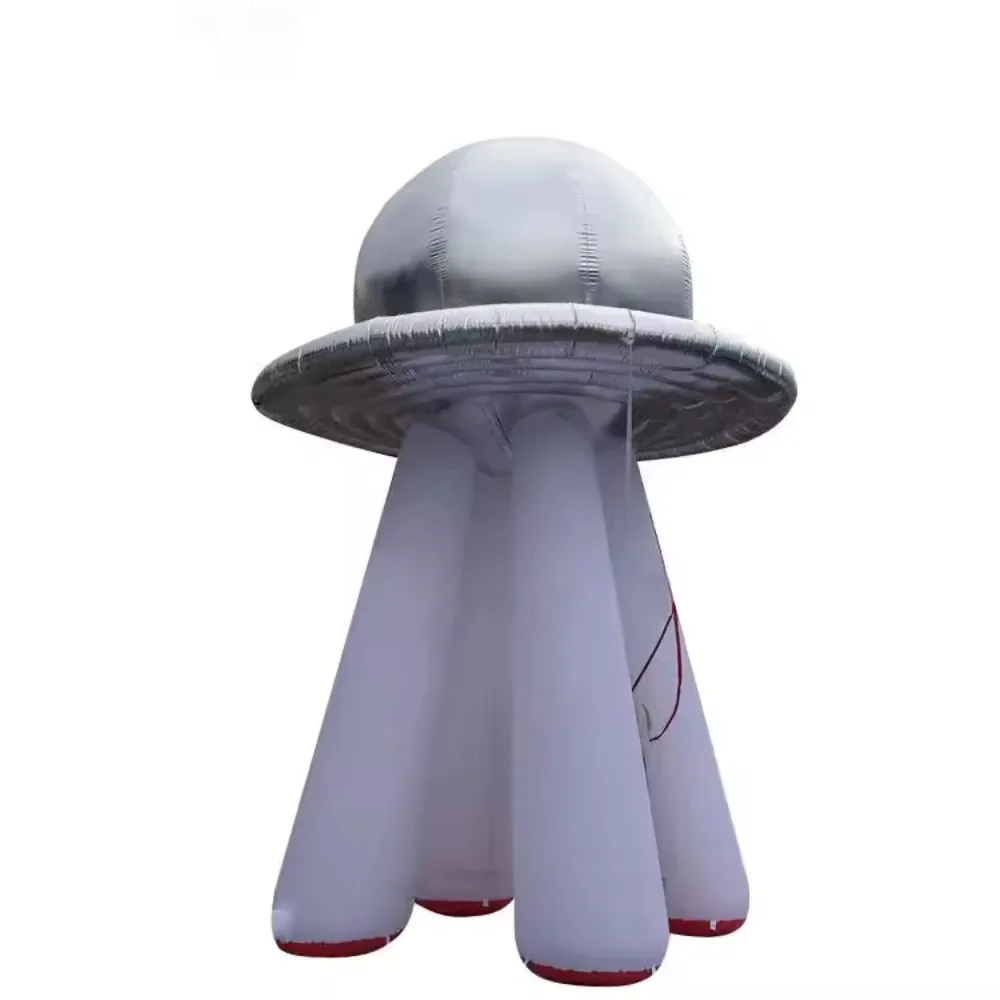 Light Up Giant Inflatable UFO with Stands Silver Inflatable Flying Saucer UFO Spaceship for Event Advertising
Light Up Giant Inflatable UFO with Stands Silver Inflatable Flying Saucer UFO Spaceship for Event Advertising