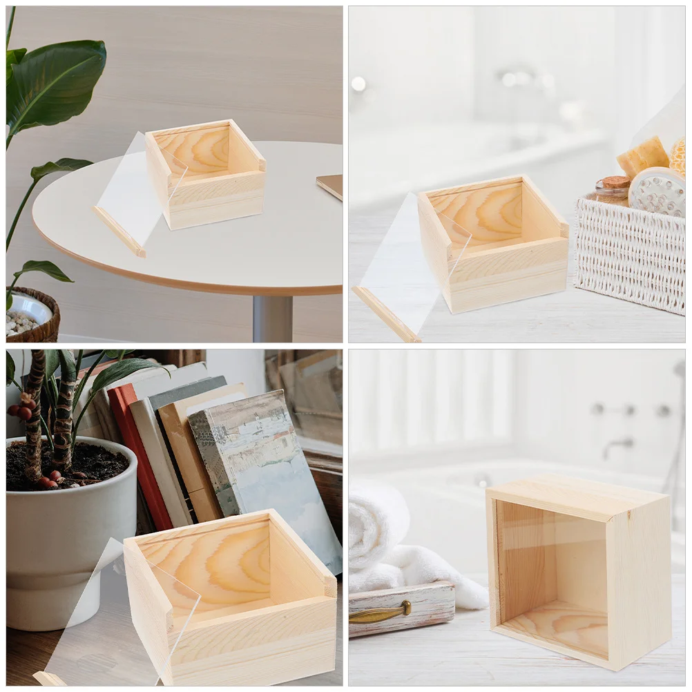 2Pcs Wooden Organizer Men Clear Top Box Sliding Lid Storage Container for Sundries Craft Accessories and Gift Packaging
2Pcs Wooden Organizer Men Clear Top Box Sliding Lid Storage Container for Sundries Craft Accessories and Gift Packaging