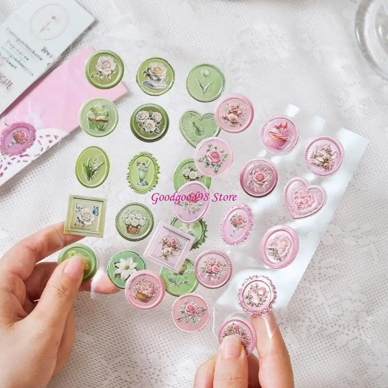 Pack of 90 Water Resistant Flower Design Sealing Sticker Set for Use on Gifts Notebooks Envelopes and Personals Project
Pack of 90 Water Resistant Flower Design Sealing Sticker Set for Use on Gifts Notebooks Envelopes and Personals Project