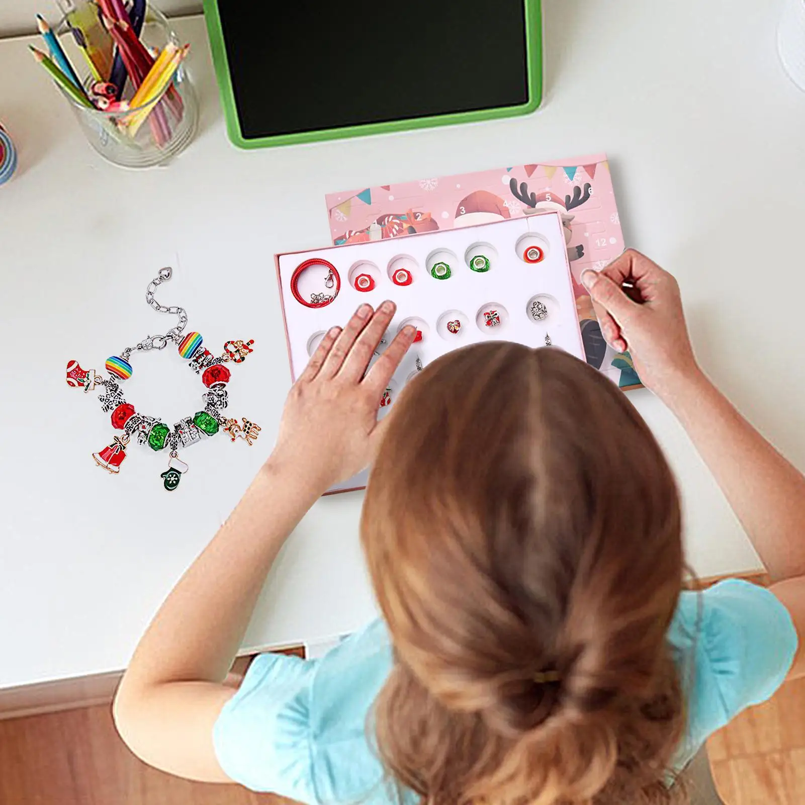 Countdown To Christmas Crafts Bracelets Making Kit 24-Day Christmas Jewelry Set For Holiday Seasonal Valentines Easter Halloween
Countdown To Christmas Crafts Bracelets Making Kit 24-Day Christmas Jewelry Set For Holiday Seasonal Valentines Easter Halloween