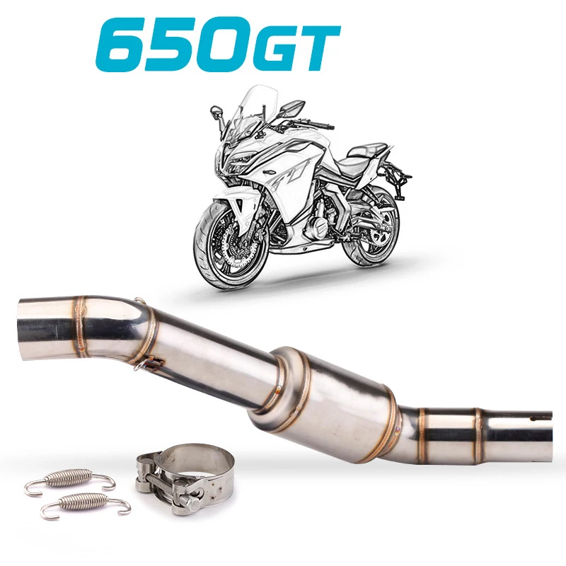For CFMOTO 650GT CFMOTO 650TR-GS T Motorcycle Exhaust Connecting Link Pipe Middle Connection Pipe Middle Link Pipe
For CFMOTO 650GT CFMOTO 650TR-GS T Motorcycle Exhaust Connecting Link Pipe Middle Connection Pipe Middle Link Pipe