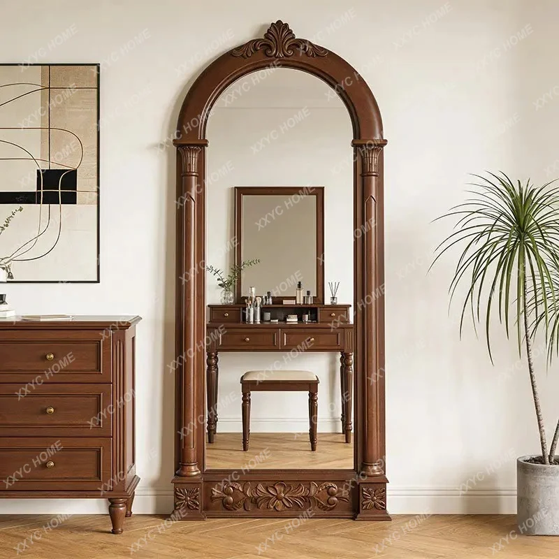 New Chinese retro arched full-length mirror living room floor-to-ceiling full-length mirror Chinese antique style
New Chinese retro arched full-length mirror living room floor-to-ceiling full-length mirror Chinese antique style
