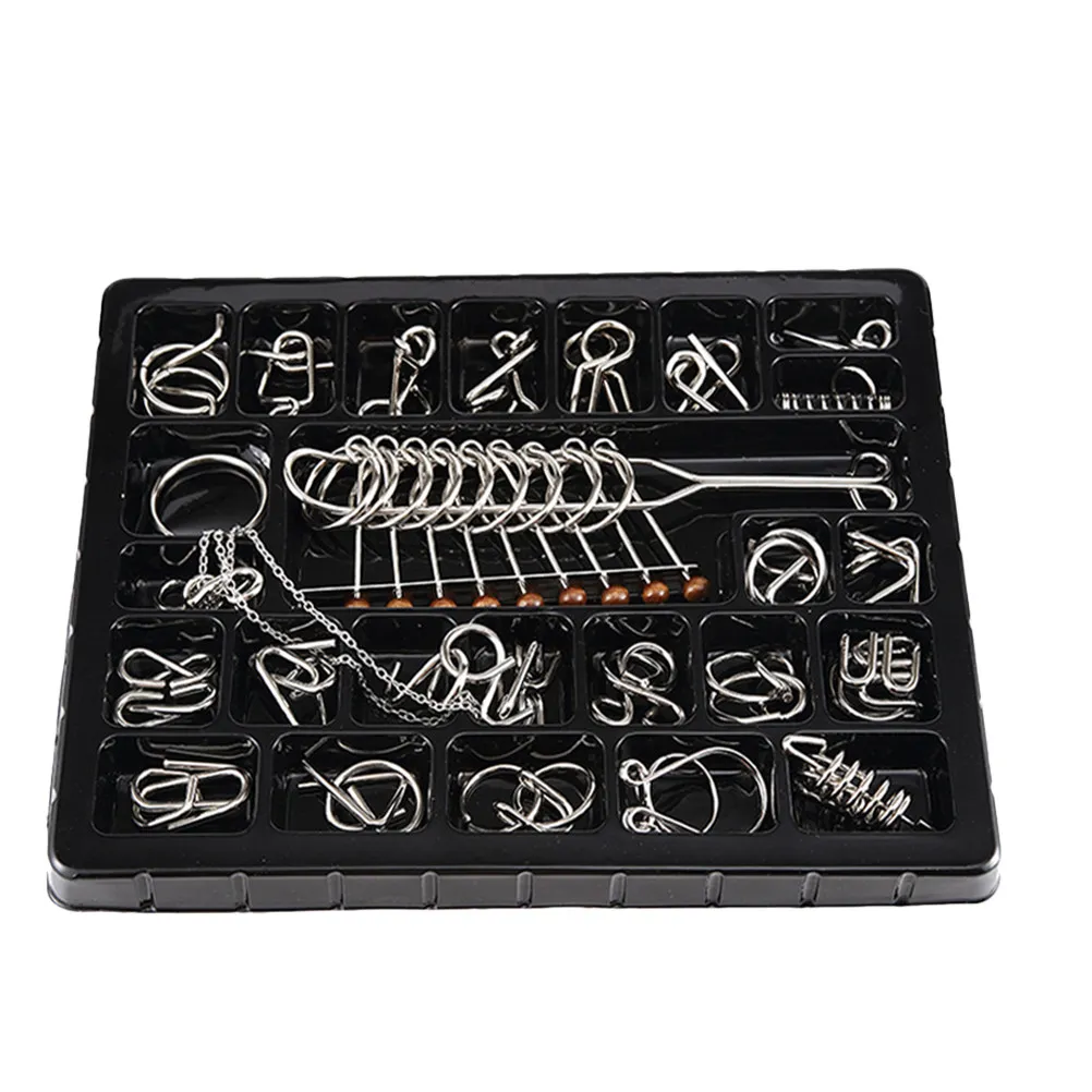 25Pcs Metal Ring Puzzle Set Game Fun Challenging Iq Puzzle for Daily Mental Exercise Gift Idea
25Pcs Metal Ring Puzzle Set Game Fun Challenging Iq Puzzle for Daily Mental Exercise Gift Idea