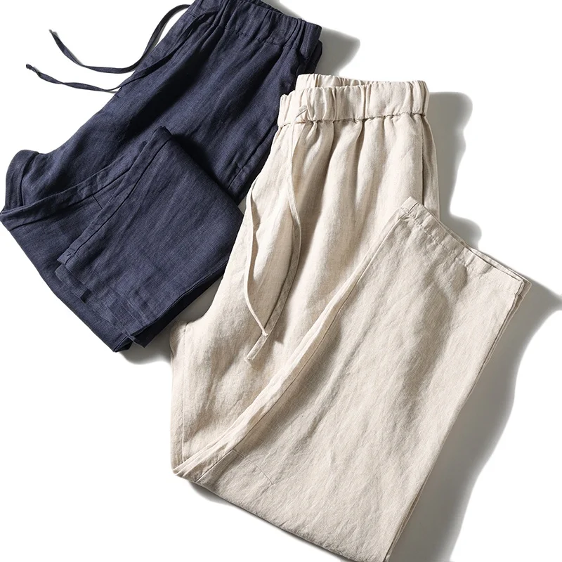 High Quali 00% Flax Yarn Spun Linen Men's Straight Leg Nine-Tenths Casual Pants Breathable Moisture-ng Faion Urban ...
High Quali 00% Flax Yarn Spun Linen Men's Straight Leg Nine-Tenths Casual Pants Breathable Moisture-ng Faion Urban ...