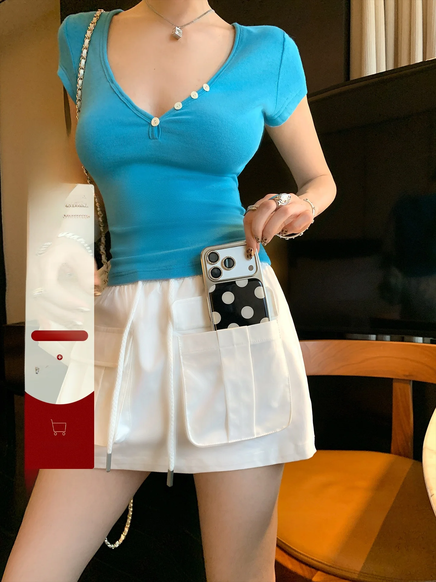 LIONE Casual Style Korean Workwear Skirt with Big Pockets Sporty Skirt for Women mid Waist Fit H Type Polyester Fiber
LIONE Casual Style Korean Workwear Skirt with Big Pockets Sporty Skirt for Women mid Waist Fit H Type Polyester Fiber