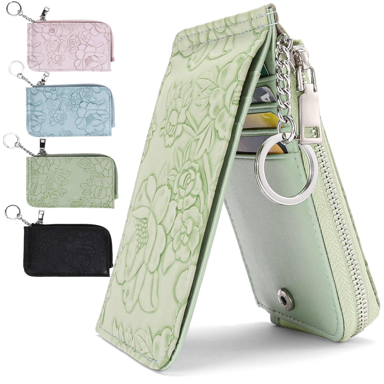 1 шт., женский кошелек на молнии с кольцом для ключей, тисненый дизайн, несколько слотов для карт, большой вместительный кошелек, модные аксессуары для женщин
1 шт., женский кошелек на молнии с кольцом для ключей, тисненый дизайн, несколько слотов для карт, большой вместительный кошелек, модные аксессуары для женщин