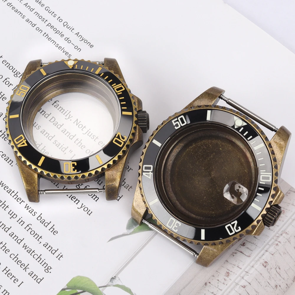 Bronze 40mm Watch Case Vintage Watch Accessories Ceramic insert Sapphire For Submariner NH35 NH34 NH36 NH70 7S26 4R36 28.5mmDial
Bronze 40mm Watch Case Vintage Watch Accessories Ceramic insert Sapphire For Submariner NH35 NH34 NH36 NH70 7S26 4R36 28.5mmDial
