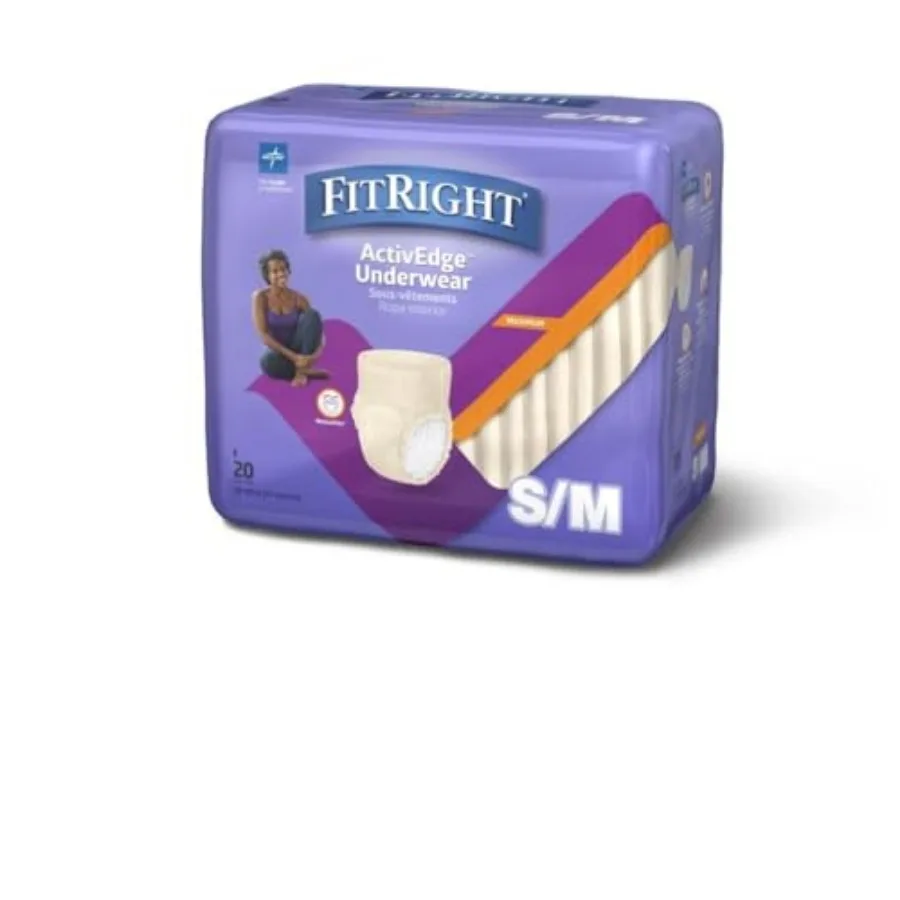 FitRight Ultra Protective Incontinence Underwear for Women, Heavy Absorbency, Small/Medium, 28 to 40", 20 Count
FitRight Ultra Protective Incontinence Underwear for Women, Heavy Absorbency, Small/Medium, 28 to 40", 20 Count