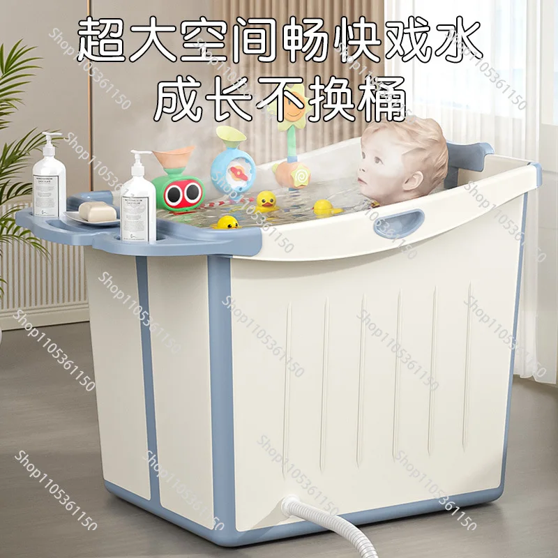 Foldable household bath tub Zhongtong cartoon soft wrap glue half fold bath tub baby deepening bath bucket
Foldable household bath tub Zhongtong cartoon soft wrap glue half fold bath tub baby deepening bath bucket