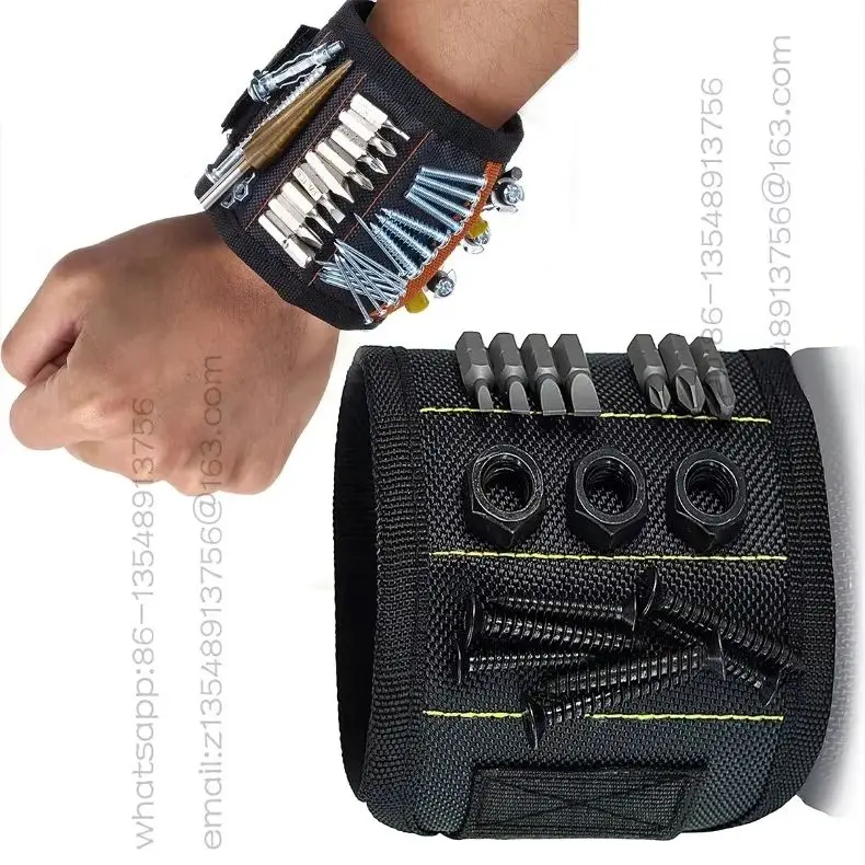 Магнитный браслет для крепления винтов, гвоздей, дрелей, ремней для держателей инструментов на запястье с сильными магнитами
Магнитный браслет для крепления винтов, гвоздей, дрелей, ремней для держателей инструментов на запястье с сильными магнитами