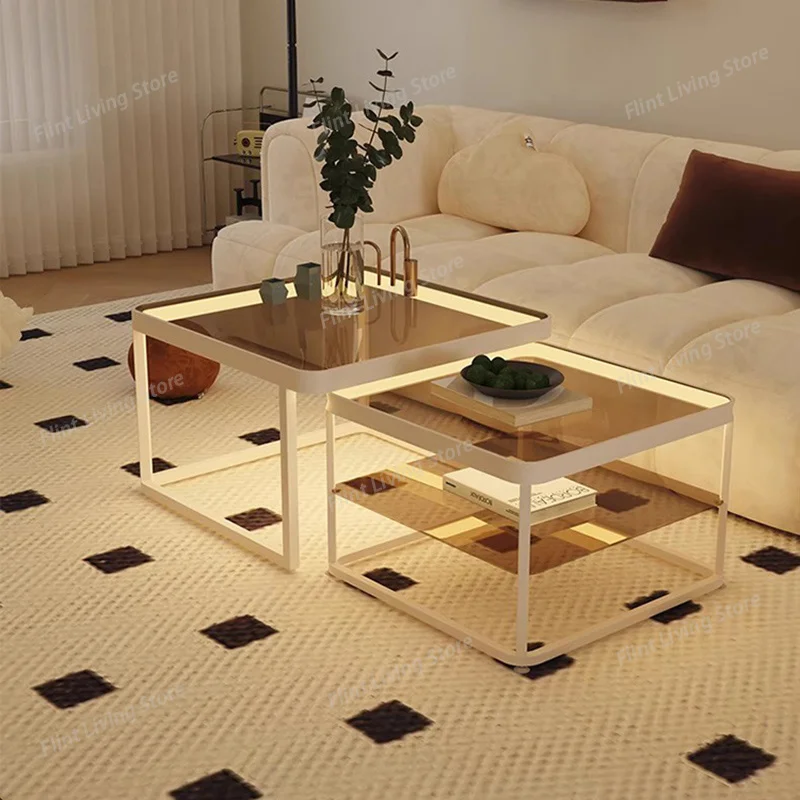 Nordic Luxury Extendable Square LED Tempered Glass Coffee Table French Cream Small Space Coffee Furniture
Nordic Luxury Extendable Square LED Tempered Glass Coffee Table French Cream Small Space Coffee Furniture