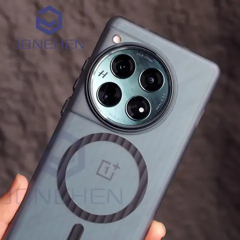 One Plus Ace 2 Ace2 Pro custodia per Magsafe motivo ondulato ricarica Wireless magnetica opaca per Oneplus 12oneplus12 Cover trasparente