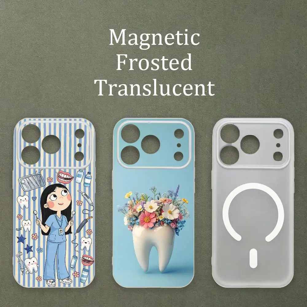 Cute Dentist Protect Tooth Magnetic Matte Semi Clear Soft Case For MagSafe Shell iPhone 11 15 17 16 12 14 13 Pro Max
Cute Dentist Protect Tooth Magnetic Matte Semi Clear Soft Case For MagSafe Shell iPhone 11 15 17 16 12 14 13 Pro Max