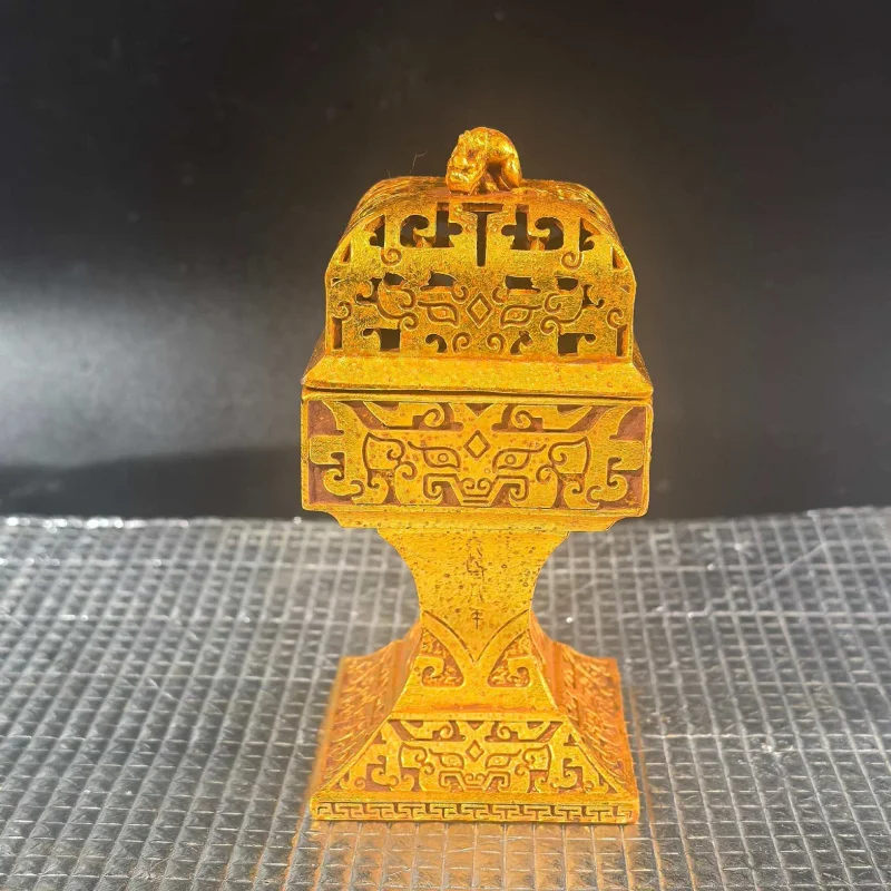 Square Pixiu Incense Burner, Copper Ornament, Office and Buddhist Hall Decorative Piece, Craft Item
Square Pixiu Incense Burner, Copper Ornament, Office and Buddhist Hall Decorative Piece, Craft Item