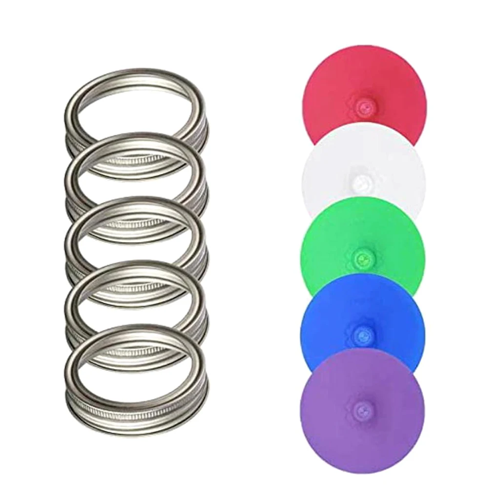 5pcs set Jar Lid Silicone Bottle Opening Pad Food Container Cover Lid with Steel Loop Kitchen Supplies
5pcs set Jar Lid Silicone Bottle Opening Pad Food Container Cover Lid with Steel Loop Kitchen Supplies