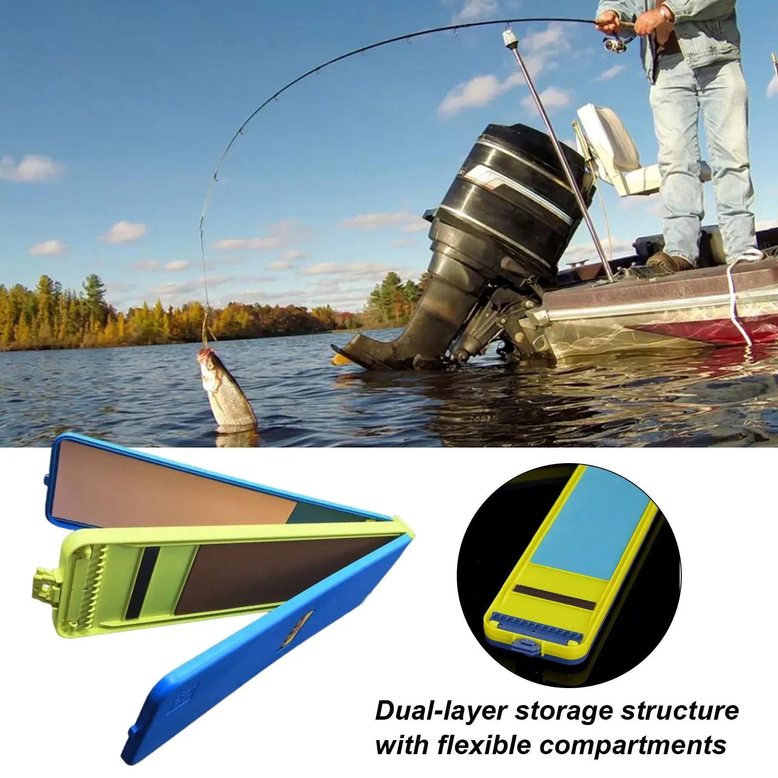 Portable Fishing Leader Holder Line Organization Board Bass Trout Saltwater Freshwater Shore Pier River Stream Gear
Portable Fishing Leader Holder Line Organization Board Bass Trout Saltwater Freshwater Shore Pier River Stream Gear