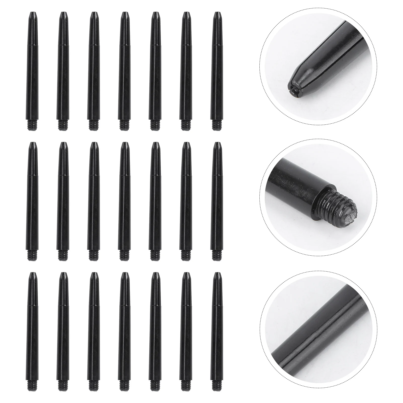 100pcs Black Dart Shafts 48mm Plastic Medium Length 2BA Thread Universal Accessories High Quality Set Throwing Toy
100pcs Black Dart Shafts 48mm Plastic Medium Length 2BA Thread Universal Accessories High Quality Set Throwing Toy