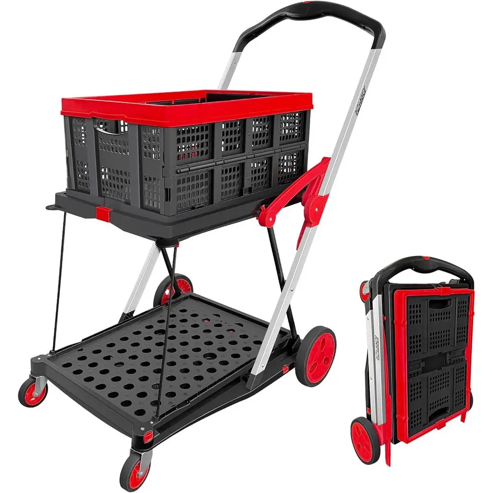 Collapsible Shopping Cart with Wheels, Portable Folding Trolley, Multipurpose Utility Cart, 360-Degree Swivel Wheels, Storage Ca
Collapsible Shopping Cart with Wheels, Portable Folding Trolley, Multipurpose Utility Cart, 360-Degree Swivel Wheels, Storage Ca
