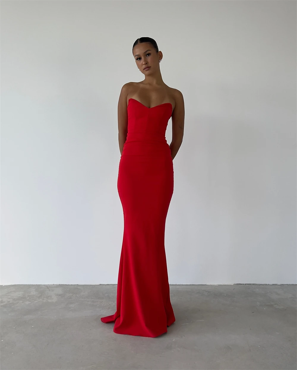 Customized Temperament Mermaid Sweetheart Pleats Evening Dresses Graceful Jersey Sweep Train Vestido De Festa Vestido
Customized Temperament Mermaid Sweetheart Pleats Evening Dresses Graceful Jersey Sweep Train Vestido De Festa Vestido