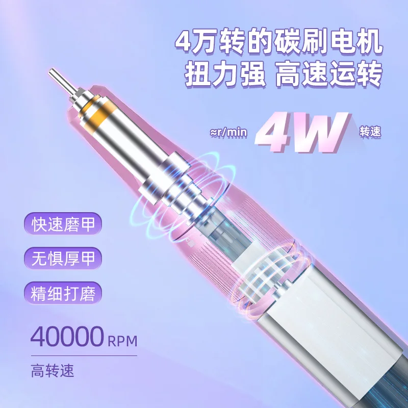 Gradient Color Nail Drill - 40K RPM Cool Running, Portable Electric File, Salon-Grade for Gel/Acrylic Removal
Gradient Color Nail Drill - 40K RPM Cool Running, Portable Electric File, Salon-Grade for Gel/Acrylic Removal