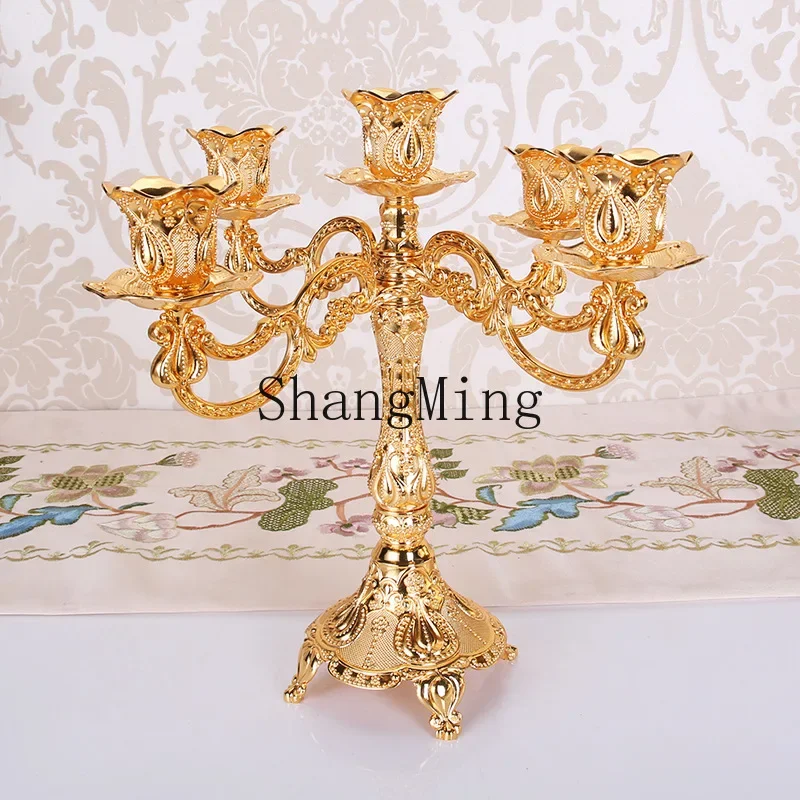 CLL Luxury Dining Table Model Room Soft Decoration Ornament Candlelight Dinner Props Metal Wedding Candle Holder
CLL Luxury Dining Table Model Room Soft Decoration Ornament Candlelight Dinner Props Metal Wedding Candle Holder