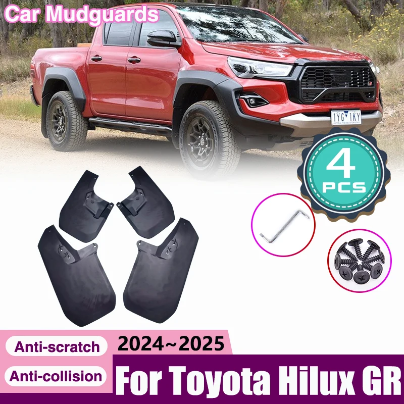 Брызговики для Toyota Hilux GR Sport 2024-2025: передние и задние, защита от грязи, аксессуары
Брызговики для Toyota Hilux GR Sport 2024-2025: передние и задние, защита от грязи, аксессуары