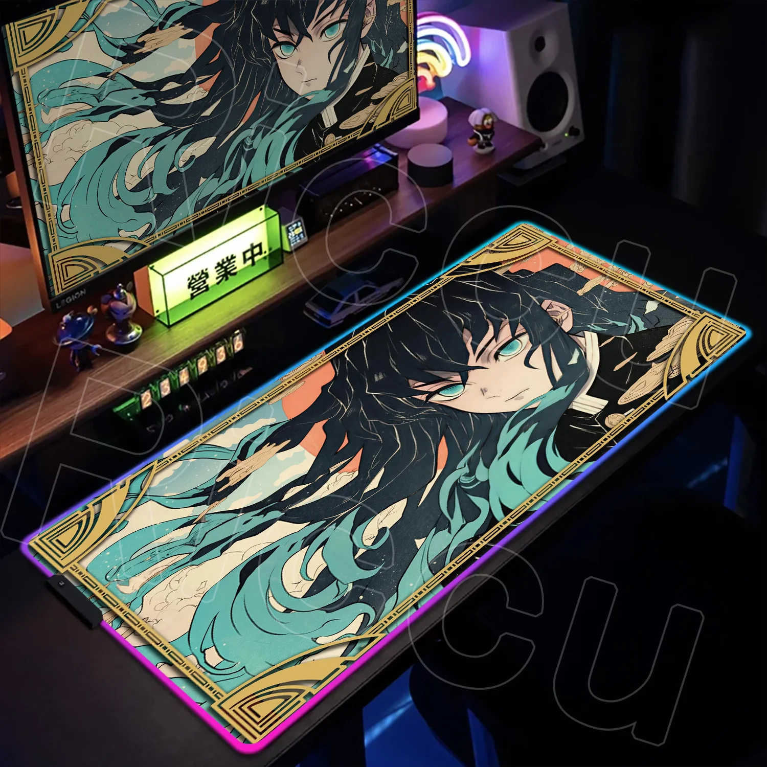 RGB Mats PC accessories 400X900MM Mouse Pad Gaming Laptops Keyboard LED expand Desk Mat Xxl Gamer Japan Anime Demon Slayer pad
RGB Mats PC accessories 400X900MM Mouse Pad Gaming Laptops Keyboard LED expand Desk Mat Xxl Gamer Japan Anime Demon Slayer pad