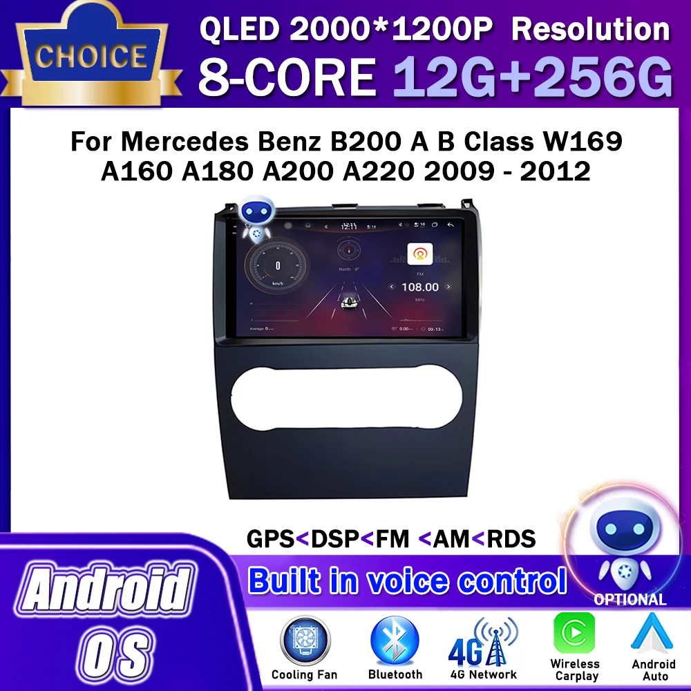 Android OS Car Multimedia Stereo Player for Mercedes Benz B200 A B Class W169 A160 A180 A200 A220 2009 - 2012 GPS Carplay WiFi
Android OS Car Multimedia Stereo Player for Mercedes Benz B200 A B Class W169 A160 A180 A200 A220 2009 - 2012 GPS Carplay WiFi