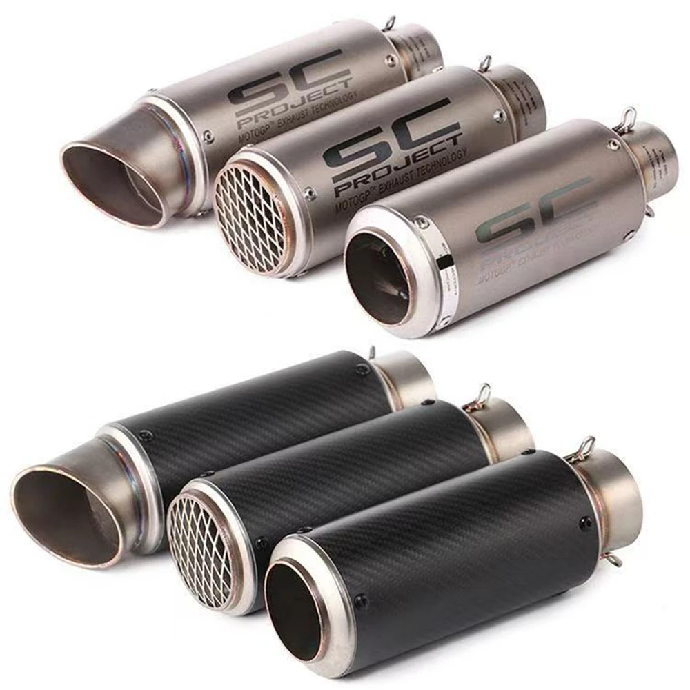 Universal 51MM/60MM Motorcycle Exhaust Pipe Muffler With DB Killer For Z900 Z400 Ninja200/350 250SR R6 R1 R3 TNT600 Modified
Universal 51MM/60MM Motorcycle Exhaust Pipe Muffler With DB Killer For Z900 Z400 Ninja200/350 250SR R6 R1 R3 TNT600 Modified