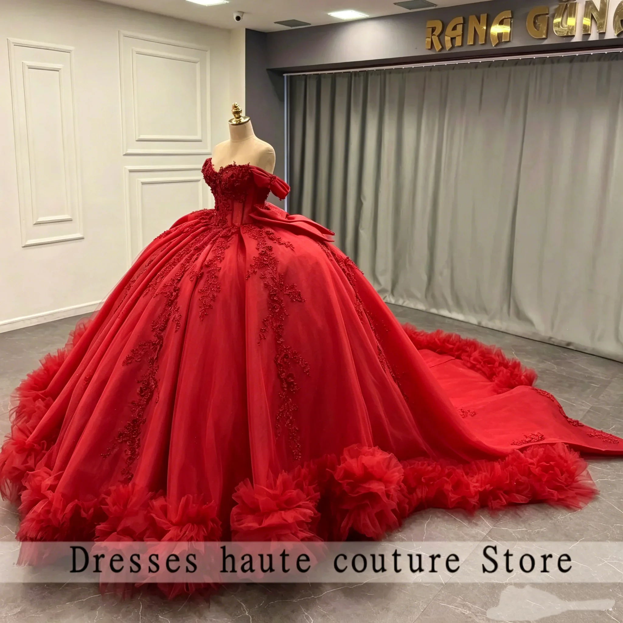 Red Quinceanera Dresses Ball Gown Off The Shoulder Vestido Quinceañera Appliques Vestido de 15 Quinceañeras 2026 Customized
Red Quinceanera Dresses Ball Gown Off The Shoulder Vestido Quinceañera Appliques Vestido de 15 Quinceañeras 2026 Customized