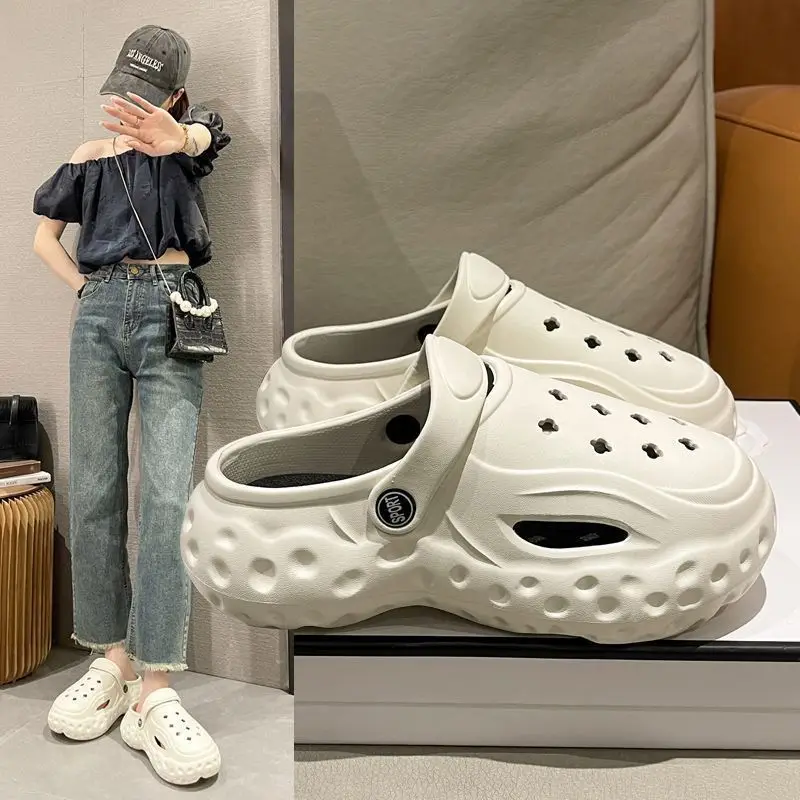 Summer New Wrap Top Half Slippers for Women Outerwear New Trendy Anti Slip Beach Cool Hole Shoes Kawaii Shoes
Summer New Wrap Top Half Slippers for Women Outerwear New Trendy Anti Slip Beach Cool Hole Shoes Kawaii Shoes