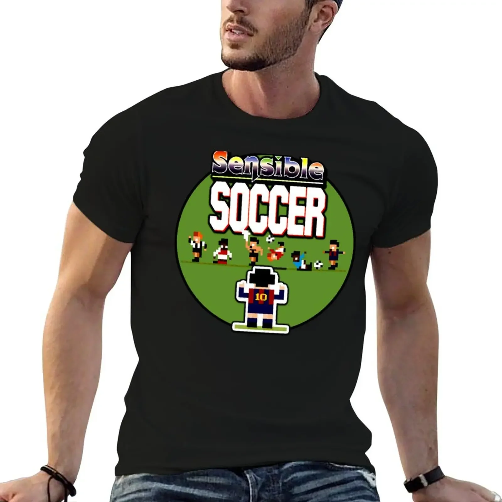 Sensible Soccer T-Shirt sports fans baggy shirts vintage clothes mens white t shirts
Sensible Soccer T-Shirt sports fans baggy shirts vintage clothes mens white t shirts