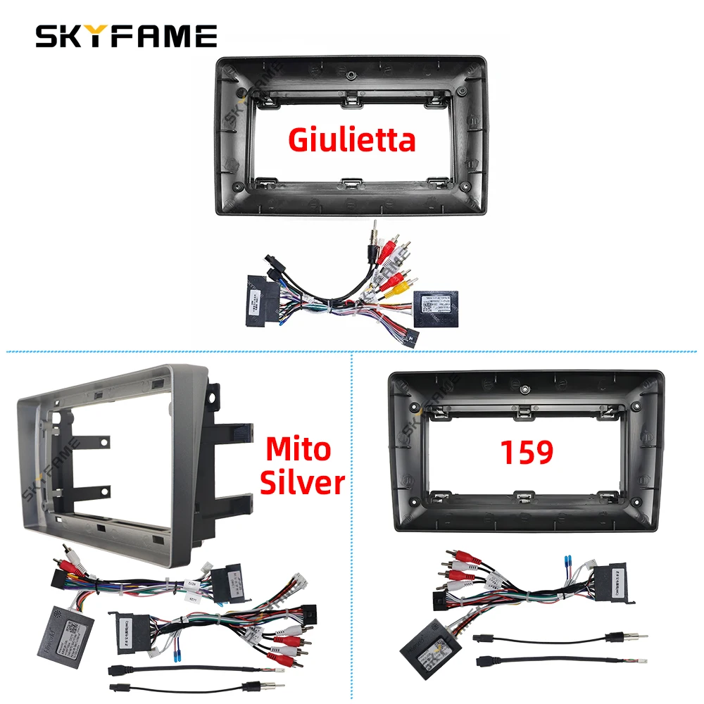 SKYFAME Car Frame Fascia Adapter Canbus Box Decoder Android Radio Dash Fitting Panel Kit For Alfa Romeo 159 Mito 955 Giulietta
SKYFAME Car Frame Fascia Adapter Canbus Box Decoder Android Radio Dash Fitting Panel Kit For Alfa Romeo 159 Mito 955 Giulietta