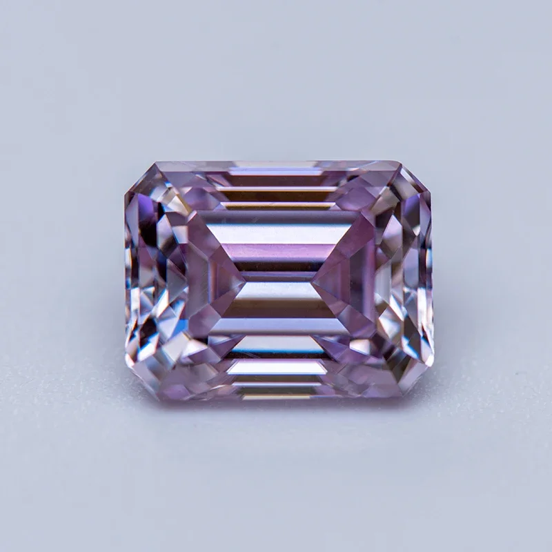 Moissanite Stone Emerald Cut Light Purple Color Lab Grown Diamond Charms Ring Necklace Earrings Main Materials GRA Certificate
Moissanite Stone Emerald Cut Light Purple Color Lab Grown Diamond Charms Ring Necklace Earrings Main Materials GRA Certificate