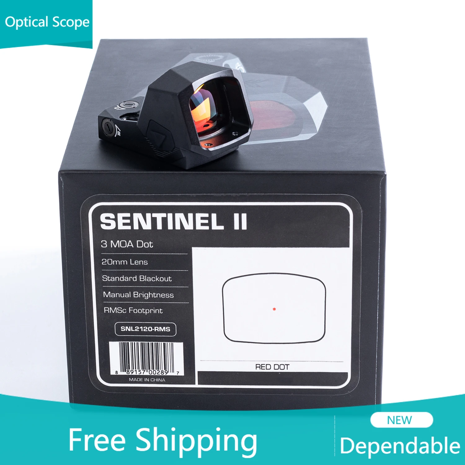 Original Sentinel II 1x20 Red/Green Dot Sight RMSc Footprint Shake Awake 3 MOA Optic for Handguns Blackout Rear Sight
Original Sentinel II 1x20 Red/Green Dot Sight RMSc Footprint Shake Awake 3 MOA Optic for Handguns Blackout Rear Sight
