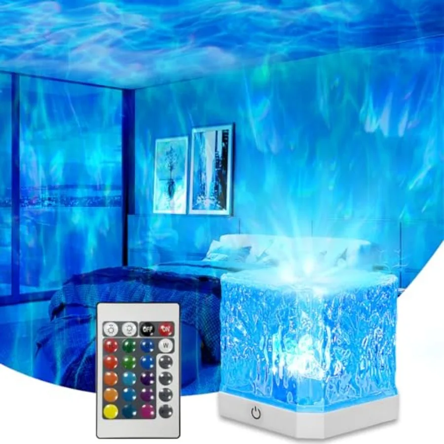 Ocean Wave Projector Light, 16 Colors Water Ripple Romantic Ambient Lighting Northern Lights Projector with Remote for Bed Room
Ocean Wave Projector Light, 16 Colors Water Ripple Romantic Ambient Lighting Northern Lights Projector with Remote for Bed Room