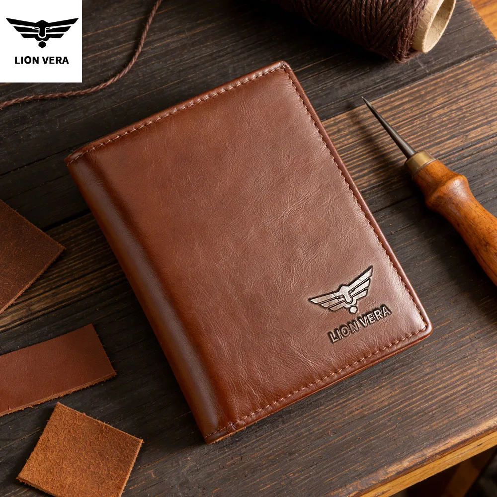 LION VERA Men's Genuine Leather Wallet Fashionable Business Casual Short Multi-Card Slot Anti-Theft Brush Anti-Degaussing Wallet
LION VERA Men's Genuine Leather Wallet Fashionable Business Casual Short Multi-Card Slot Anti-Theft Brush Anti-Degaussing Wallet