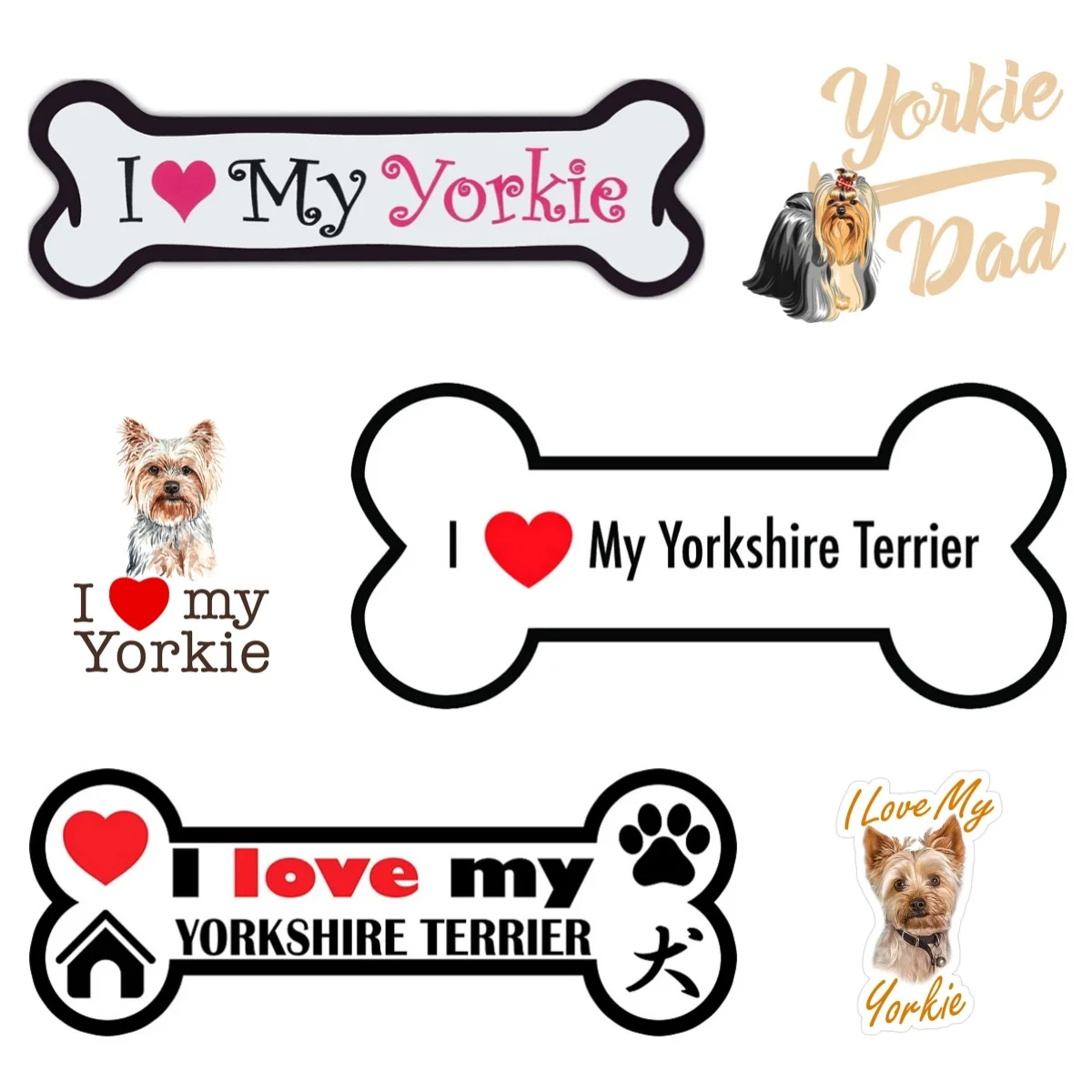 Funny Jack Russell Terrier Dog Car Sticker I Love My Yorkie Vinyl Decals Waterproof Window Bumper Sticker Car Accessories
Funny Jack Russell Terrier Dog Car Sticker I Love My Yorkie Vinyl Decals Waterproof Window Bumper Sticker Car Accessories